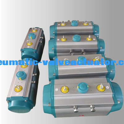 Çeyreği Dönüşü Kompakt Rack ve Pinion Tipi Aktuatör Çift Eylemli Yay Dönüşü