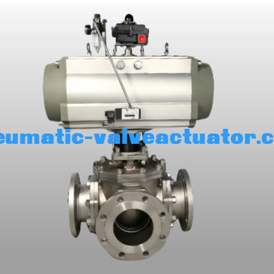 Pnömatik Valf Rack ve Pinion Actuator 90 Derece Pnömatik Döner Aktuatörler