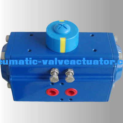 PTFE kaplamalı Rack ve Pinion Pnömatik Aktüatör Mavi Aktüatör
