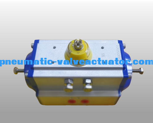 Rack And Pinion Air Pneumatic Actuator With Cover Screws Adjustable Actuator Degree (Devre ayarlanabilen kapak vidaları olan raf ve tırnak hava pnevmatik aktüatörü)